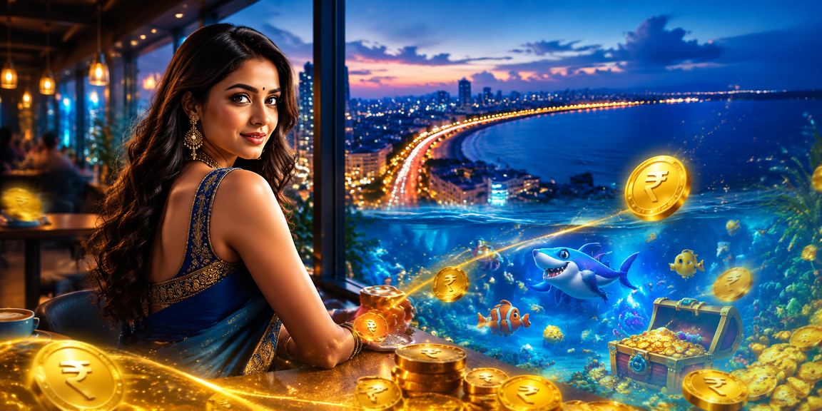 Players enjoying slots gaming by Marina Beach Chennai at night