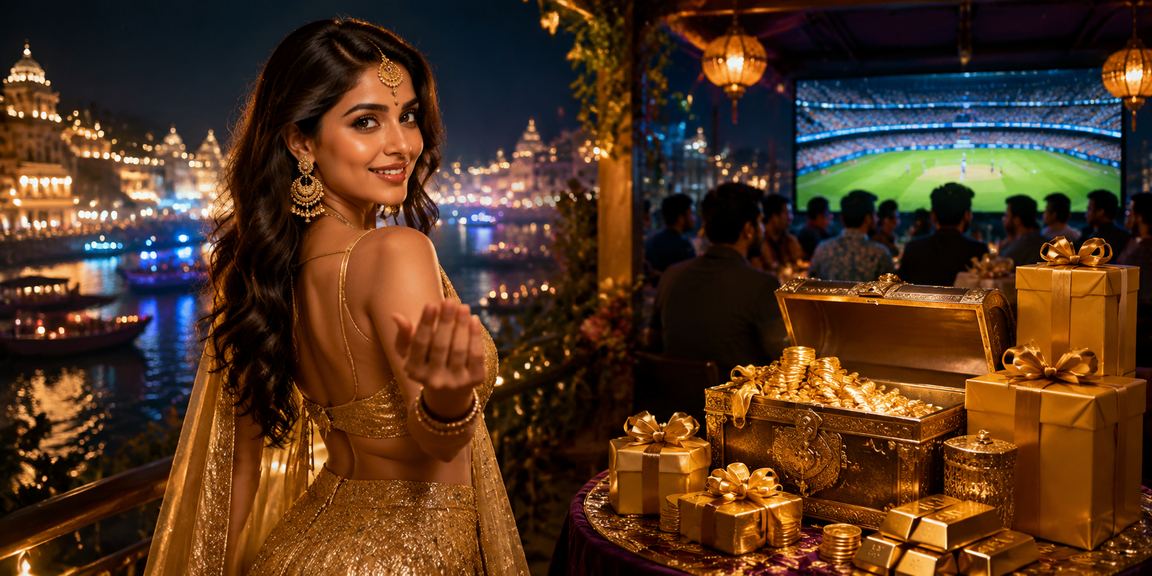 Excited players enjoying Rummy cards with cricket theme in India