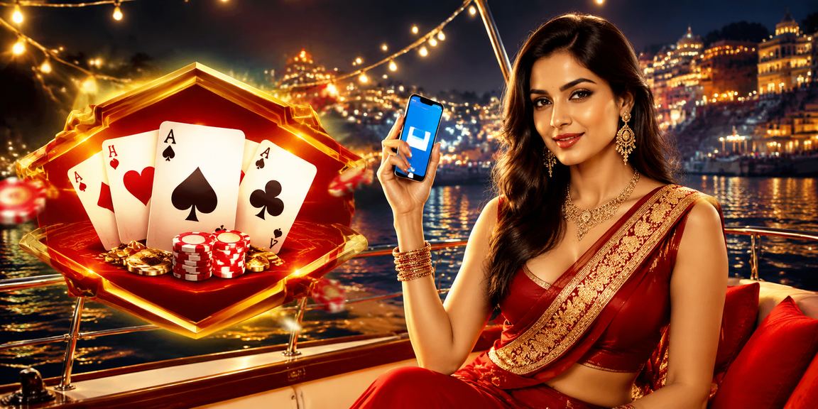 Close-up of hands playing Teen Patti card game on mobile